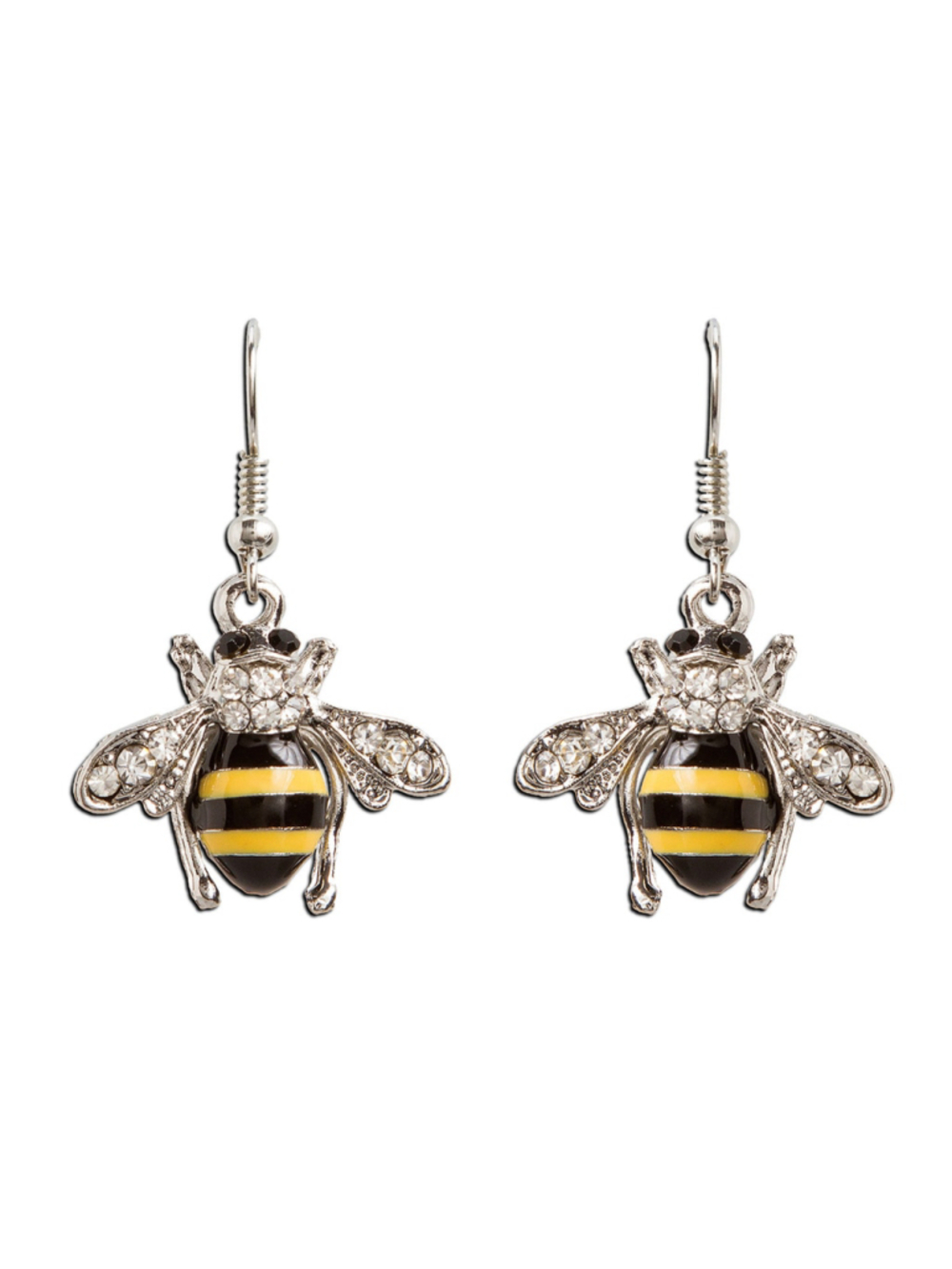 Rain Jewelry Crystal and Glass Bee Earrings